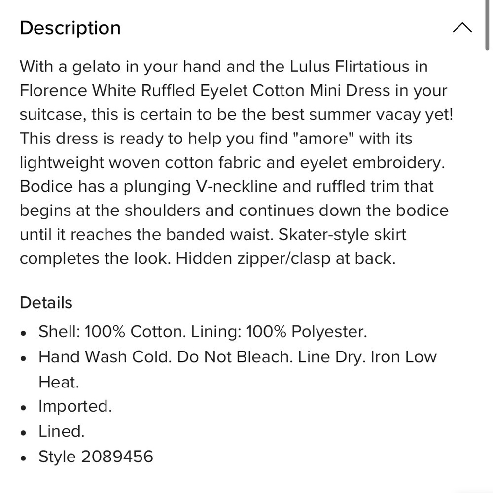 Lulus Flirtatious in Florence White Ruffled Eyelet Cotton
Mini Dress - Picture 6 of 7